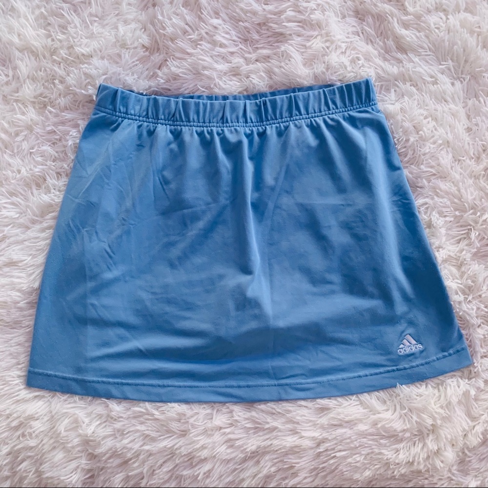 Vintage Baby Blue Adidas Tennis Skirt